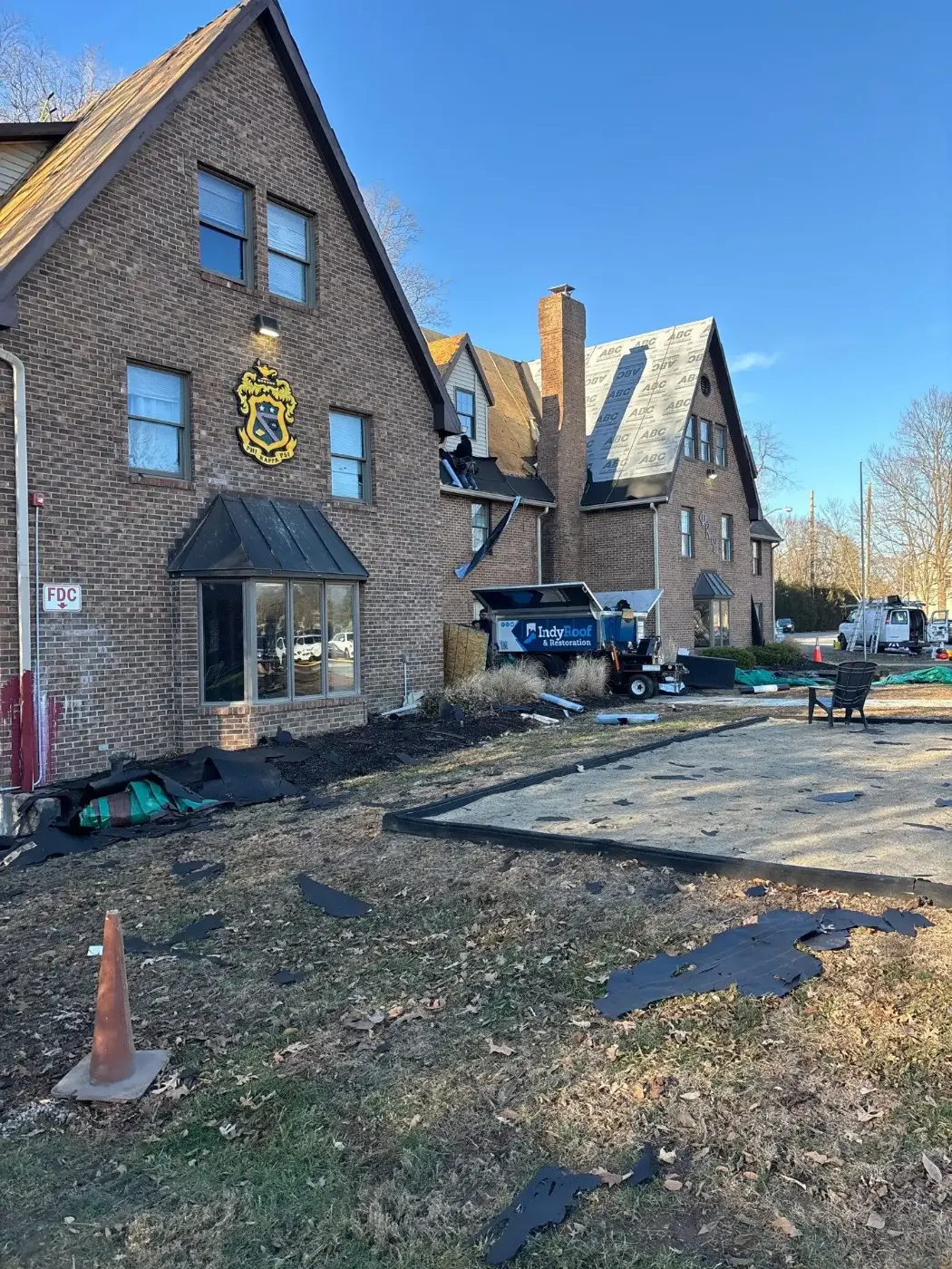 Commercial roof inspection documented in Attica