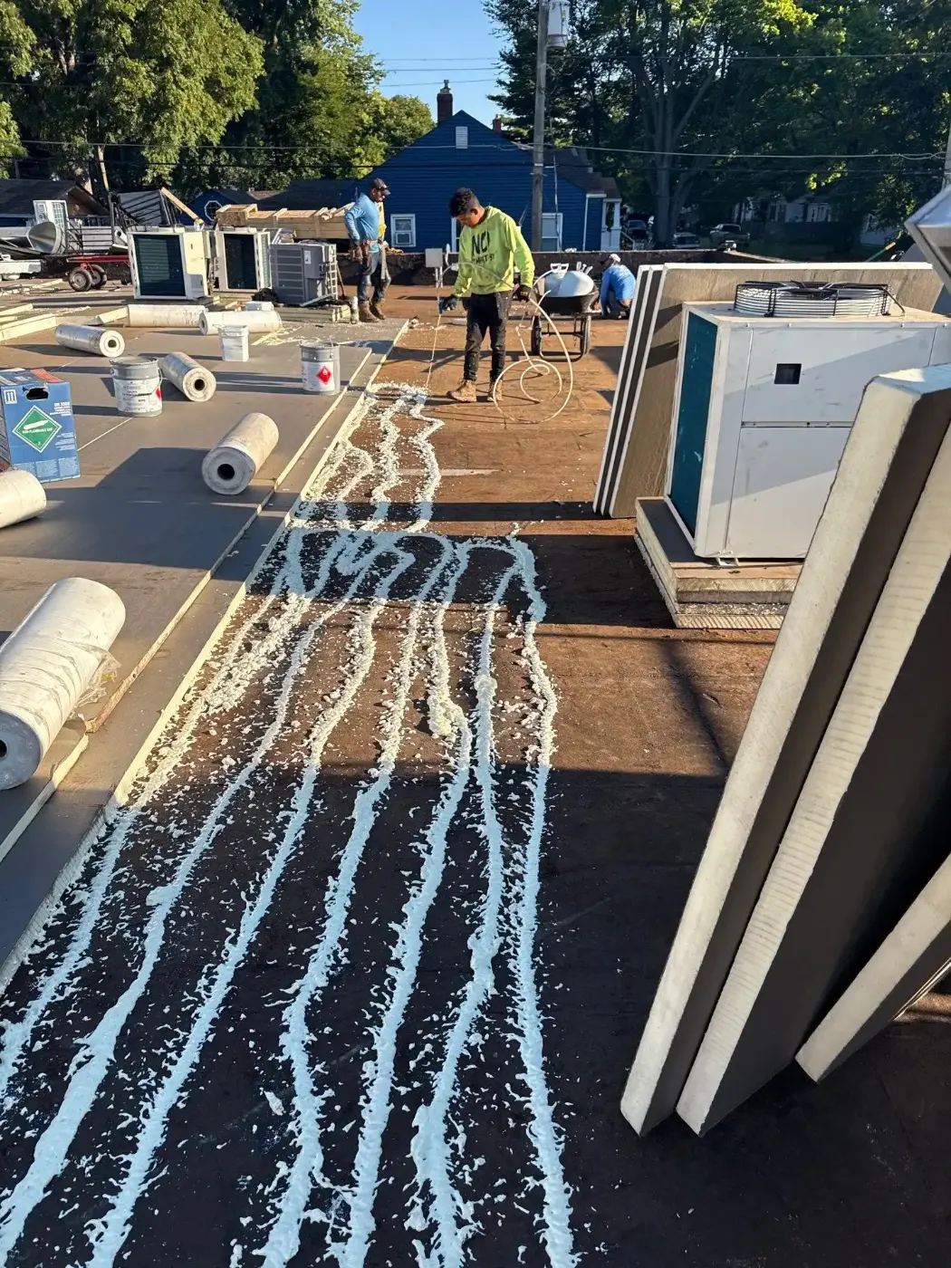 Flashing and seam work in Attica