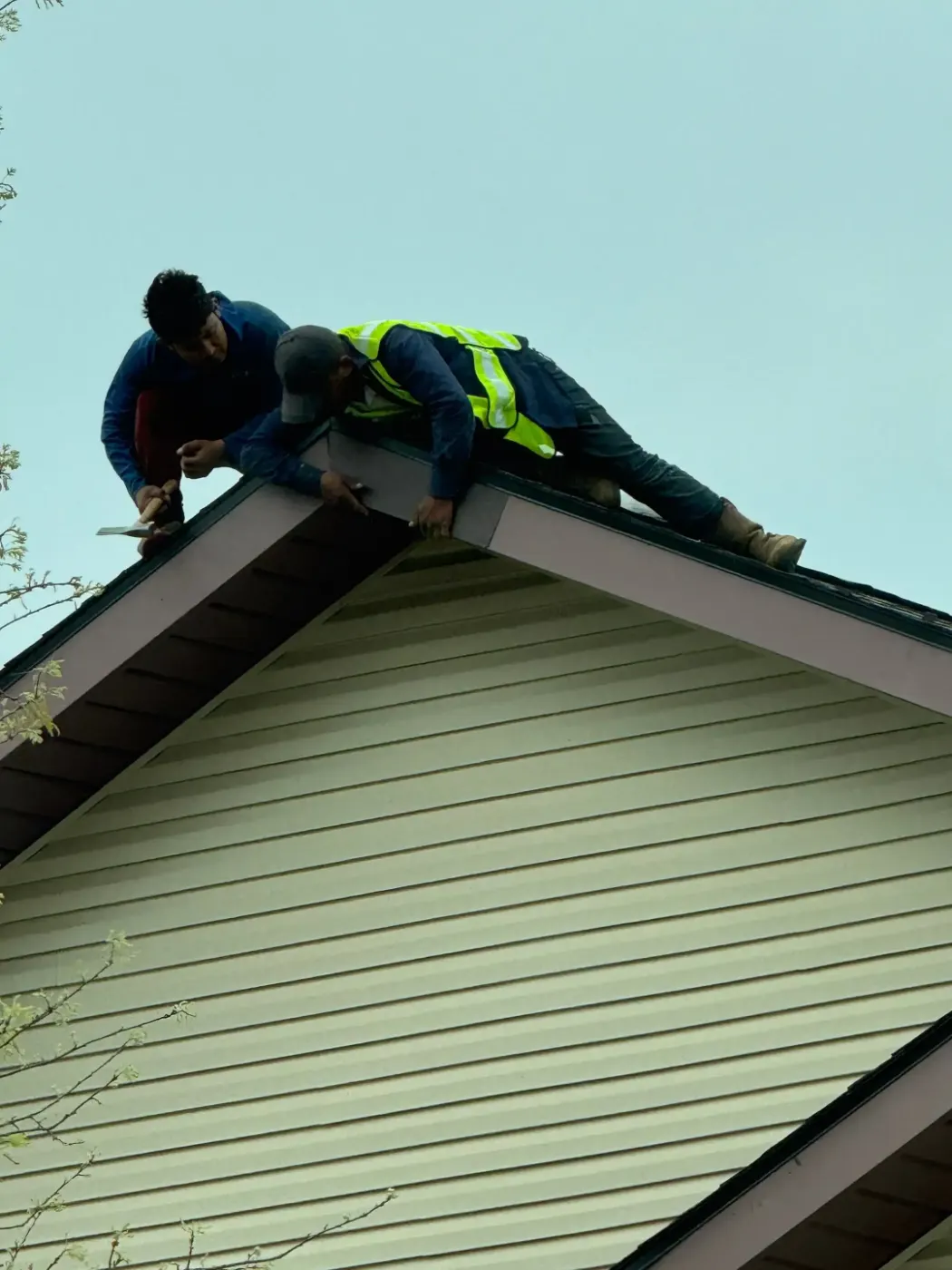 Commercial roof inspection documented in Attica